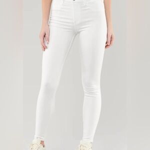 Hollister high waisted skinny white legging jeans